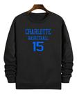 Blusa Moletom Gola Basquete Charlotte Basketball Número 1