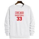 Blusa Moletom Gola Basquete Chicago Basketball número 33