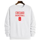 Blusa Moletom Gola Basquete Chicago Basketball número 8