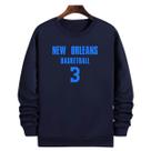 Blusa Moletom Gola Basquete New Orleans Basketball número 3