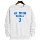 Blusa Moletom Gola Basquete New Orleans Basketball número 3