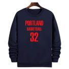 Blusa Moletom Gola Basquete PortlandBasketball número 32