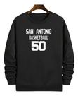 Blusa Moletom Gola Basquete San Antonio Basketball Número 50
