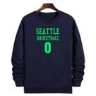 Blusa Moletom Gola Basquete Seattle Basketball número 0