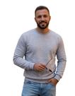 Blusa Moletom Gola Careca Masculino Sem Capuz Liso Premium
