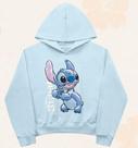 Blusa Moletom Infantil azul Stitch Fakini Blusa Moletom Infantil azul Stitch Fakini