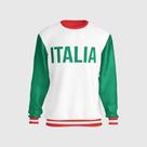 Blusa Moletom Italia Time de Futebol Copa Esporte Masculino