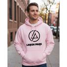 Blusa Moletom Linkin Park Casaco De Frio Flanelado com bolso e capuz Canguru Blusa Moletom Linkin Park Casaco De Frio Flanelado com bolso e capuz Canguru