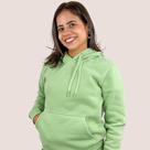 Blusa Moletom Liso Algodão Feminina Canguru Basico