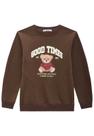 Blusa Moletom Marrom Good Times Menina Lilimoon