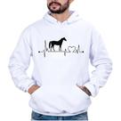 Blusa Moletom Masculina Cavalo Bolso Canguru Capuz Conforto Blusa Moletom Masculina Cavalo Bolso Canguru Capuz Conforto