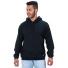 Blusa Moletom Masculino Básica Preta Capuz Bolso Canguru Lisa