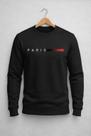 Blusa Moletom Paris Gola Redonda Blusa De Frio Unissex Algodão Casaco Unisex