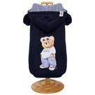Blusa Moletom Urso com Capuz Marinho G