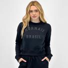Blusa Mormaii Cropped Moletom Fechada Feminina