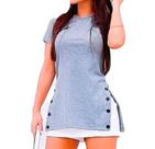Blusa Mullet alongada feminina