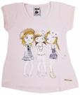 Blusa Mullet meninas Em Algodão Amigas Nº 1 Ao 3 Molekada Blusa Mullet meninas Em Algodão Amigas Nº 1 Ao 3 Molekada