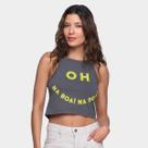 Blusa Oh, Boy! Cropped Na Boa Feminina
