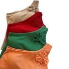 Blusa Ombro Único Flor com bojo Michele Collection Ref.Bl4018