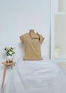 Blusa Oncoclothes manga curta para pacientes oncológicos com zíper nas golas