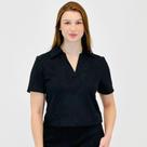 Blusa Pacific Blue em Suede Manga Curta Feminina