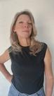 Blusa Palma em malha crepe de malha, nas cores, preta off-white e listra tamanho P,M,G