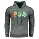 Blusa Palmeiras Evolução Moletom Canguru Flanelado De Capuz P1231303