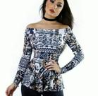 Blusa pelpun com cinto