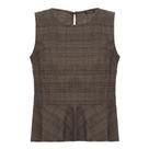 Blusa Peplum Caramelo