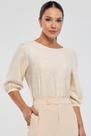 Blusa PKS Em Viscose Bordada Off White Blusa PKS Em Viscose Bordada Off White