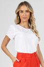 Blusa PKS Manga Curta Detalhe Laise