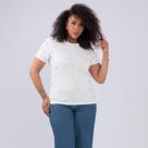 Blusa plus size aplicação metalica algodão fem