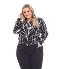 blusa plus size camisete estampado - Loja Carraro