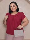 Blusa Plus Size Feminina Manga Curta Premium
