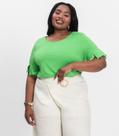 Blusa Plus Size Infinita Cor Rovitex Verde