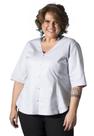 Blusa Plus Size Poá Cinza