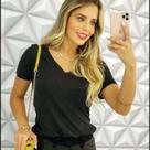 Blusa podrinha cinza chumbo tamanho único