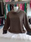 Blusa poli/viscose Chevron