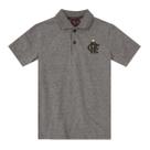 Blusa Pólo Flamengo Menino Infantil Cinza - Brandili