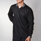 Blusa Polo Meio Zíper Masculino Manga Longa 100 Poliéster Outono Inverno Diversas Cores Blusa Polo Meio Zíper Masculino Manga Longa 100 Poliéster Outono Inverno Diversas Cores