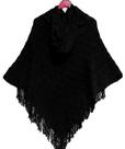 Blusa Poncho Inverno Frio Com Capuz Touca Xale Chale Plus Size