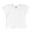 Blusa ppa lisa 916031 branco 2 manga curta com decote careca