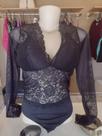 Blusa Preta de Tule
