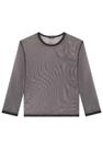 Blusa Preta Infantil Tule Vic&Vick