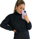 Blusa Quentinha Frio Moletom Plus Size Cacharrel Moda- Nubia