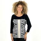 Blusa Realist Estampada Manga 3/4 Feminina