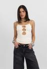 Blusa Recortes Off White
