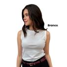 Blusa Regata Basica Canelada LESS NOW Tamanho Unico