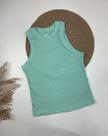 Blusa/Regata Canelada Verde Água Michele Collection Ref.R2002
