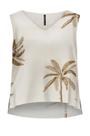 Blusa Regata de Linho com Decote V - Lunender